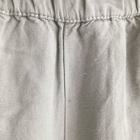 CARTONNIER Anthropologie Gray Ruffle Waist Pull On Belted Pant - Picture 12 of 12